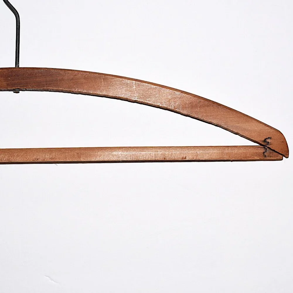 Vintage Engraved Wood Hanger from Hawaii Business by Pacific Coat Hanger